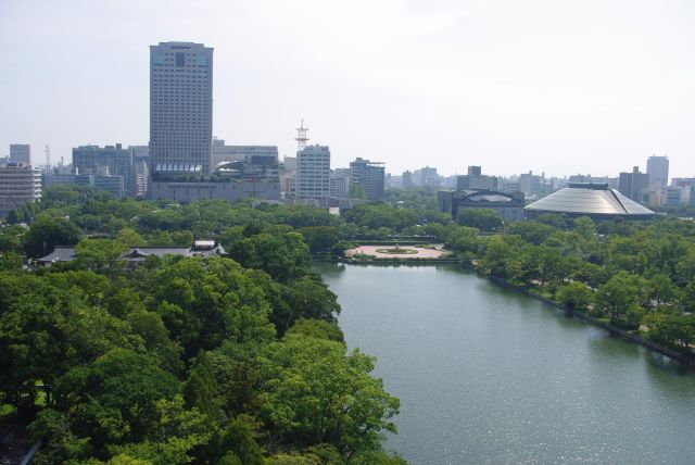 広島城・展望室からの風景