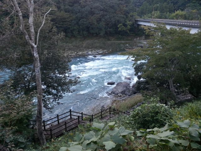 四万十川の道の駅で休憩