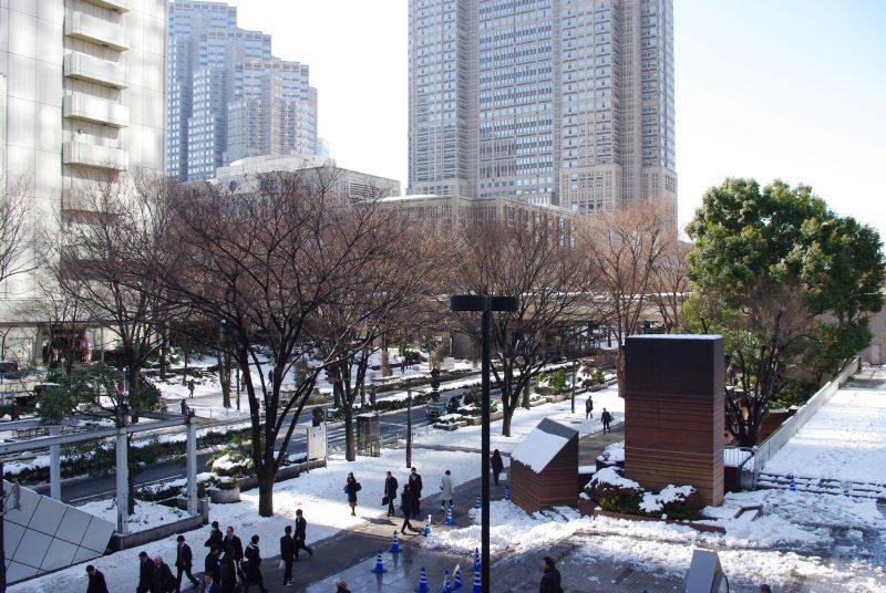 雪の新宿