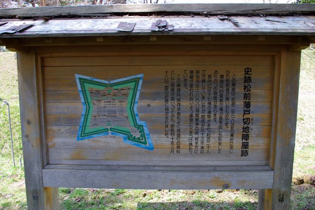 松前藩戸切地陣屋跡