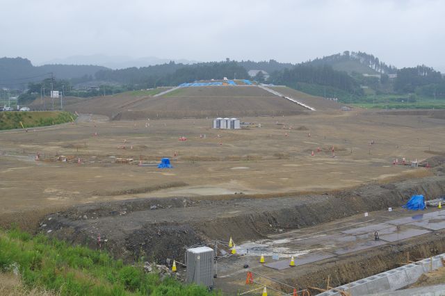 広大な造成中の土地