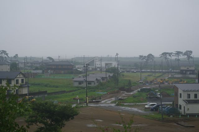 旧野蒜駅を望む