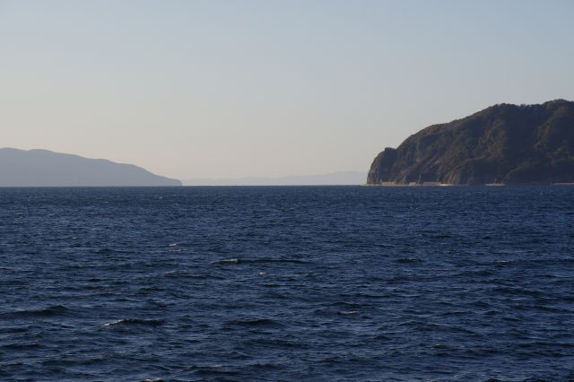 むつ湾フェリー・北海道が見えてくる