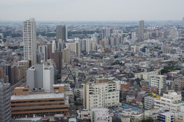 キャロットタワー眺望・首都高沿いのマンション群