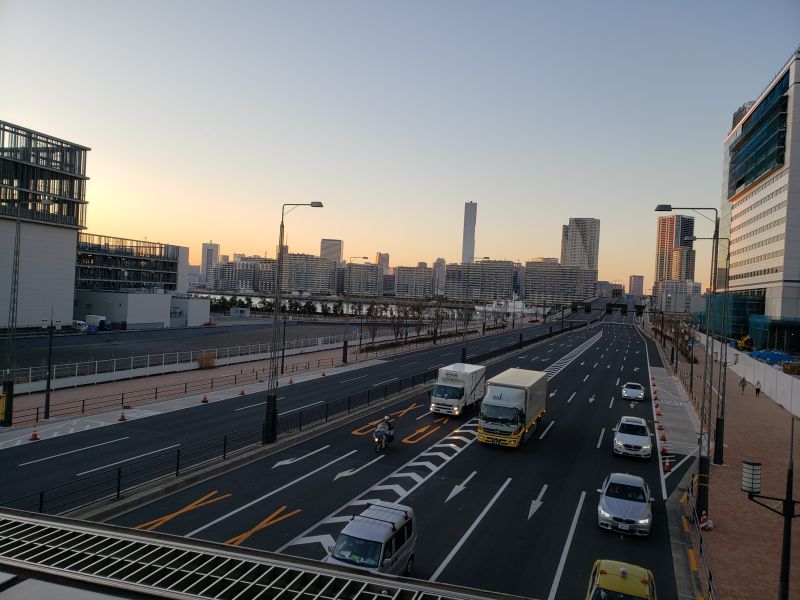 市場前駅から豊洲大橋