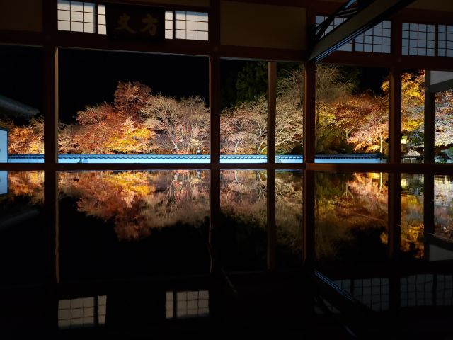 宝徳寺の床紅葉