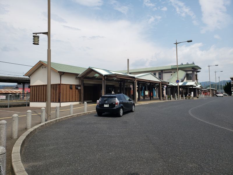 総社駅前のロータリー