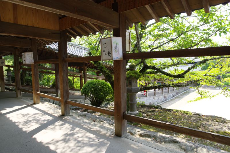 吉備津神社・回廊の分岐