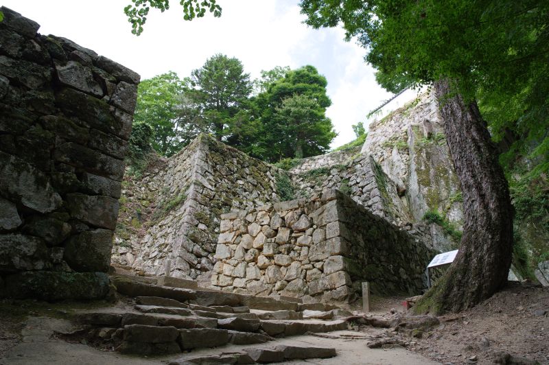 備中松山城・城郭の石垣群