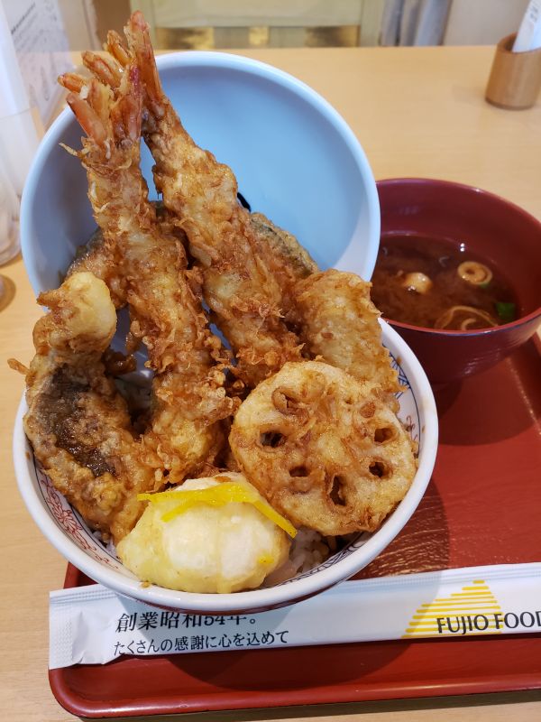 海老二本丼