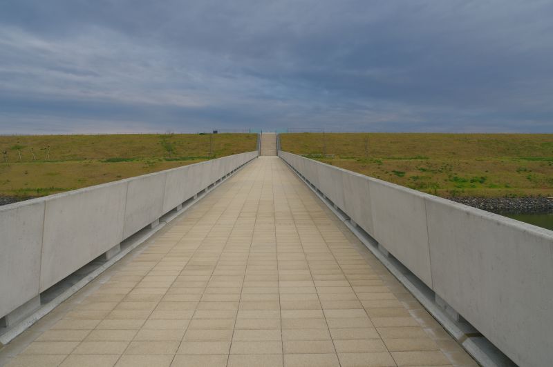 陸前高田・海を望む場への道