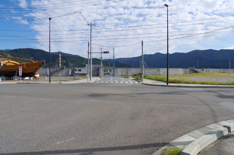 大船渡駅周辺の町並み