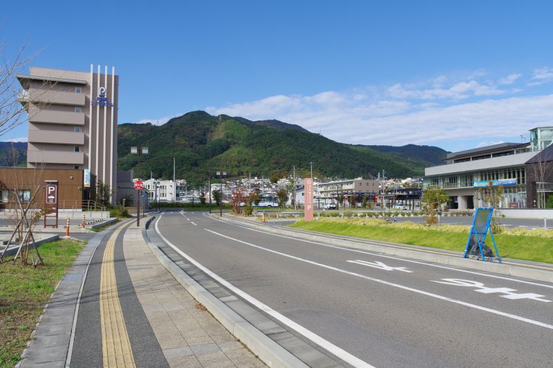 大船渡駅周辺の町並み