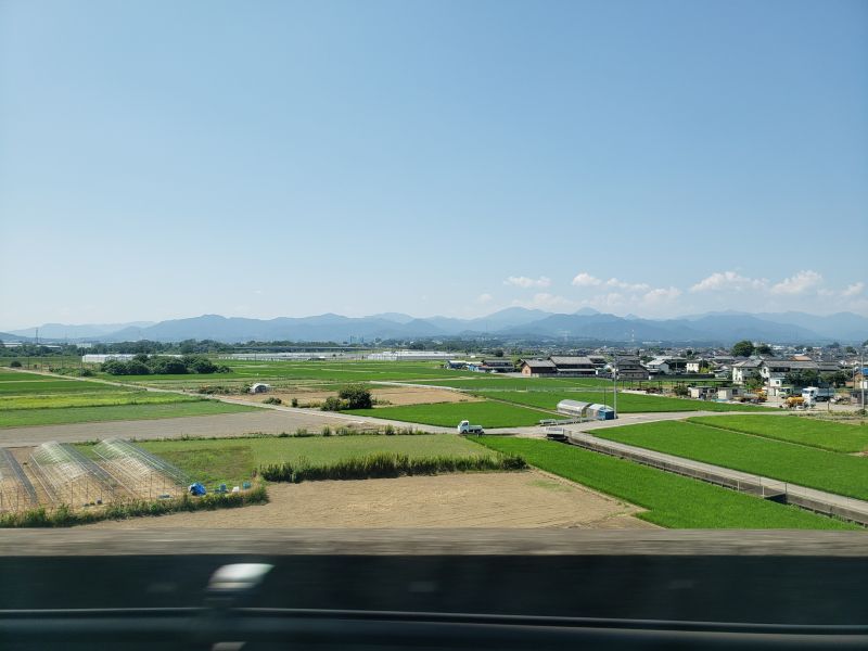 上越新幹線の車窓