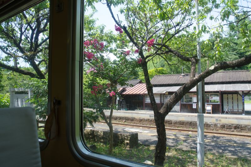 わたらせ渓谷鐵道・神戸駅・列車のレストラン