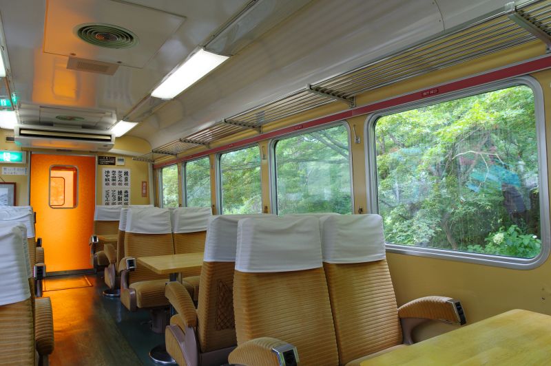 わたらせ渓谷鐵道・神戸駅・列車のレストラン