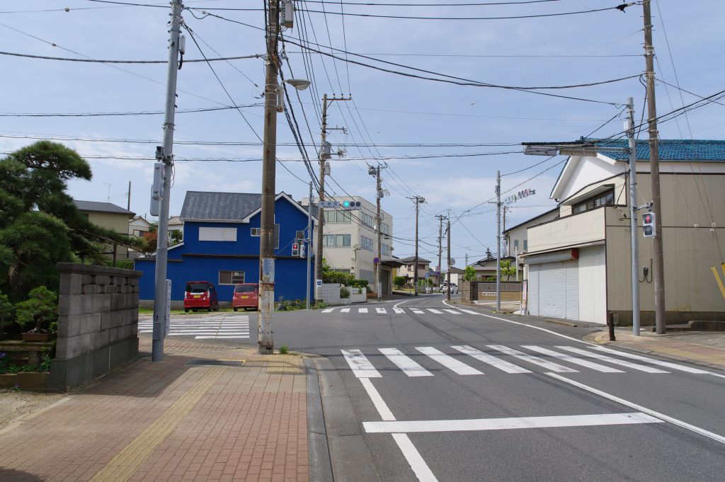銚子電鉄・観音駅周辺・南側2つ目の交差点