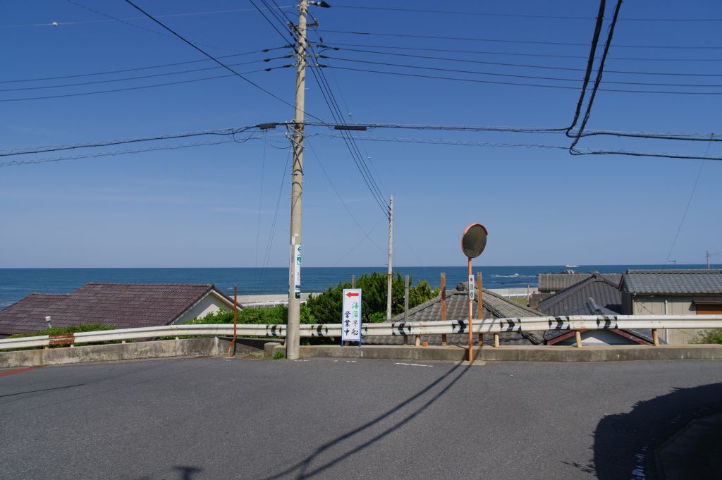 外川駅から歩いてきれいな海が見えた