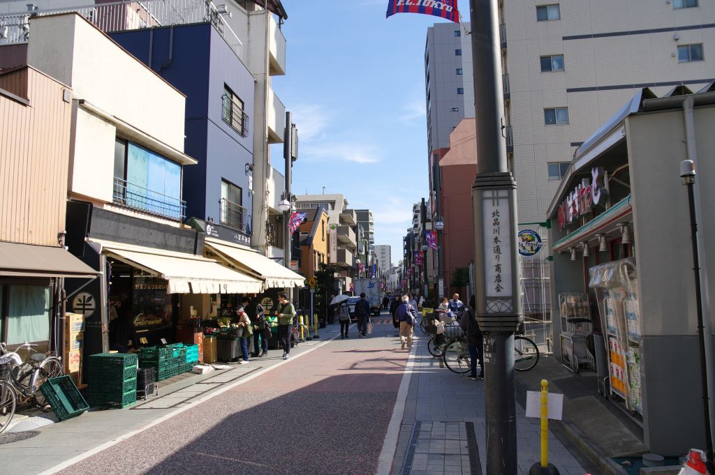 品川駅付近・旧東海道