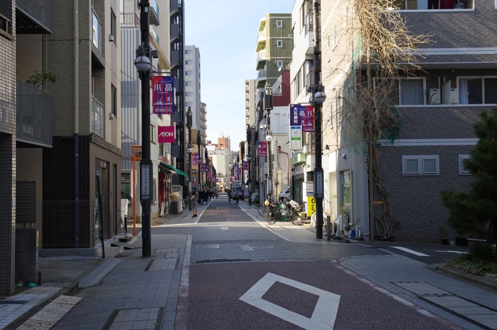 旧東海道・台場横丁付近