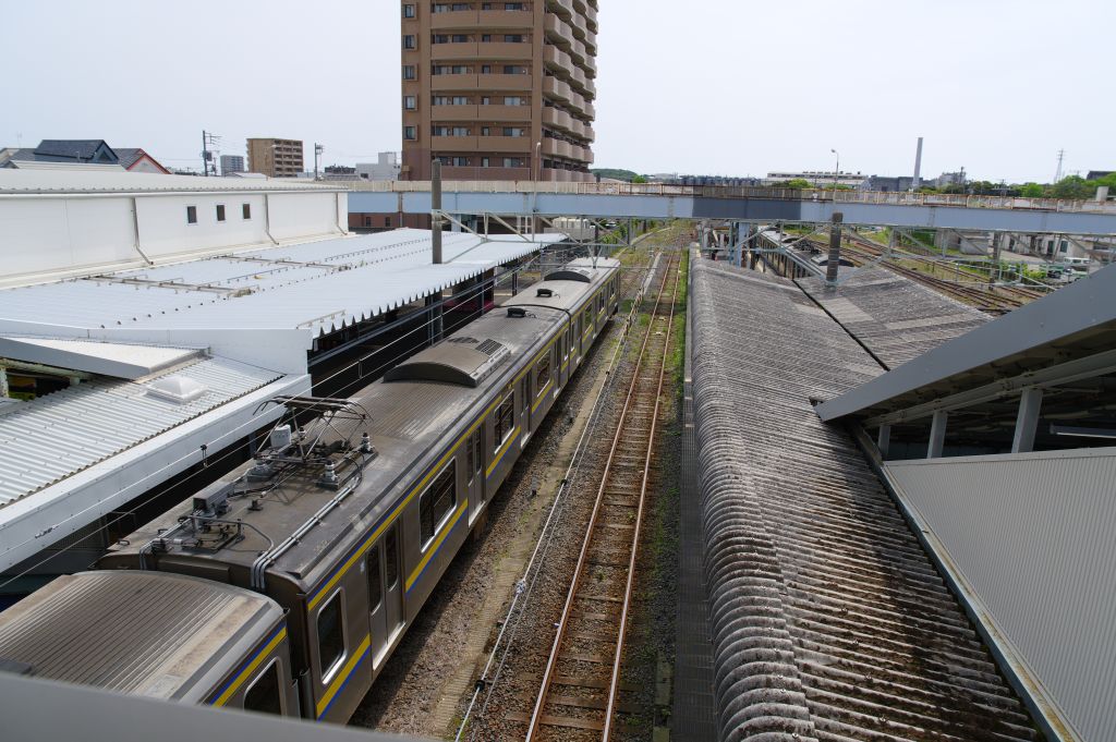 JR銚子駅・跨線橋から見下ろすホーム