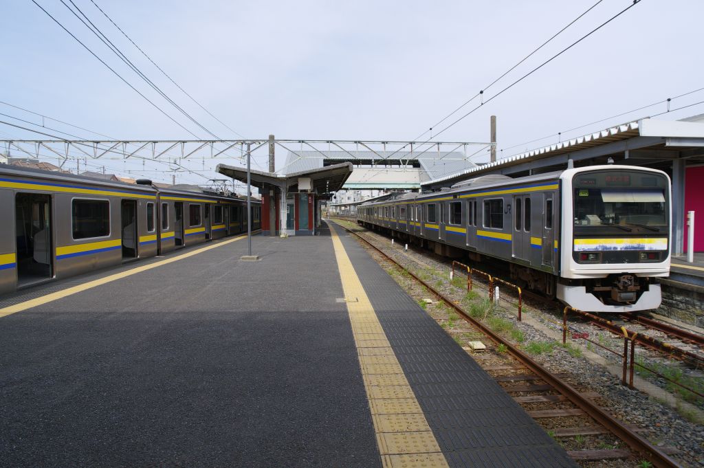 JR銚子駅・1,3番線の電車