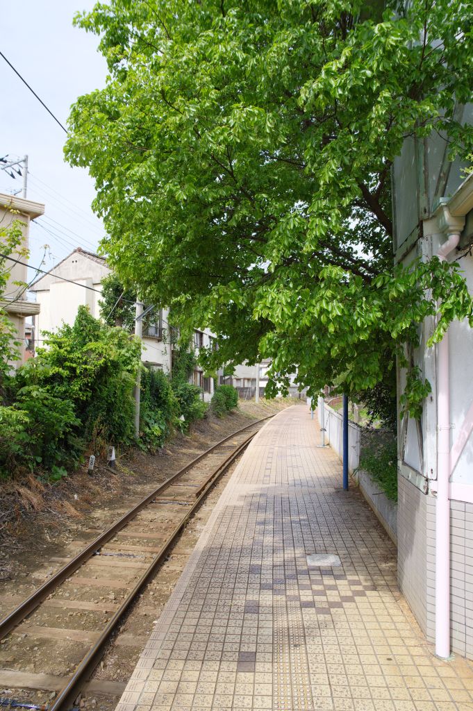銚子電鉄・観音駅・コンパクトなホーム