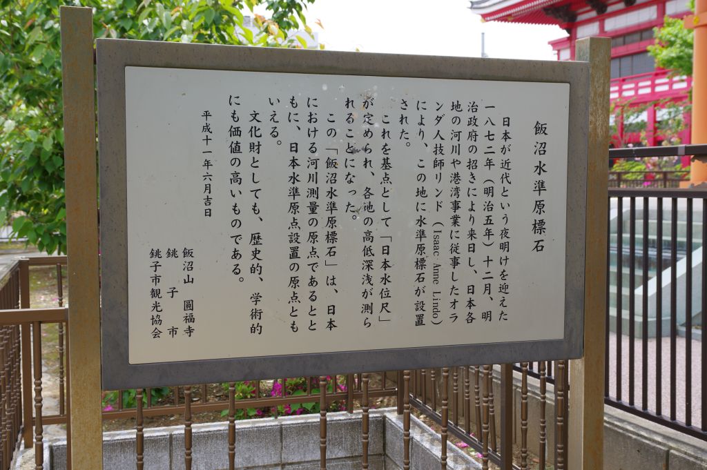 飯沼観音・飯沼水準石標石の解説