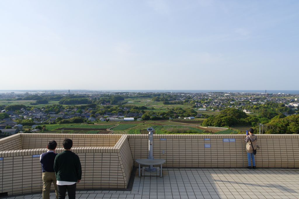 地球の丸く見える展望館・北側の眺望