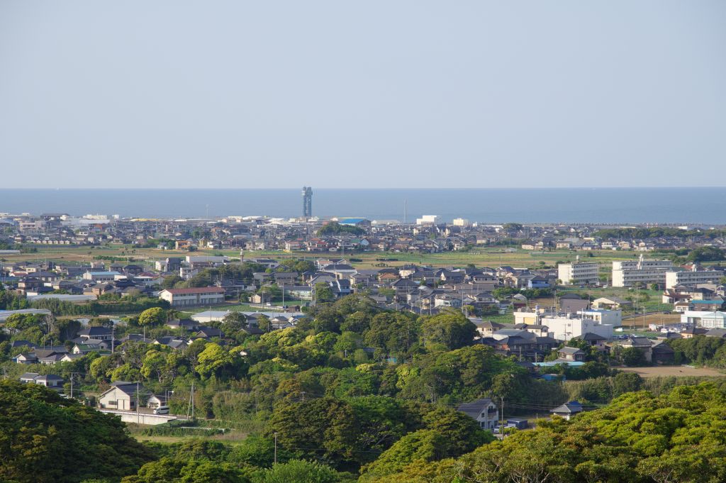 地球の丸く見える展望館・銚子ポートタワー付近