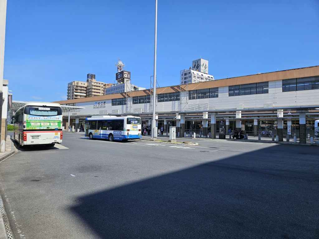 松江駅のロータリー