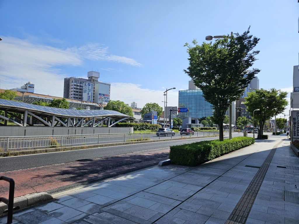 ホテルを出発、松江駅へ