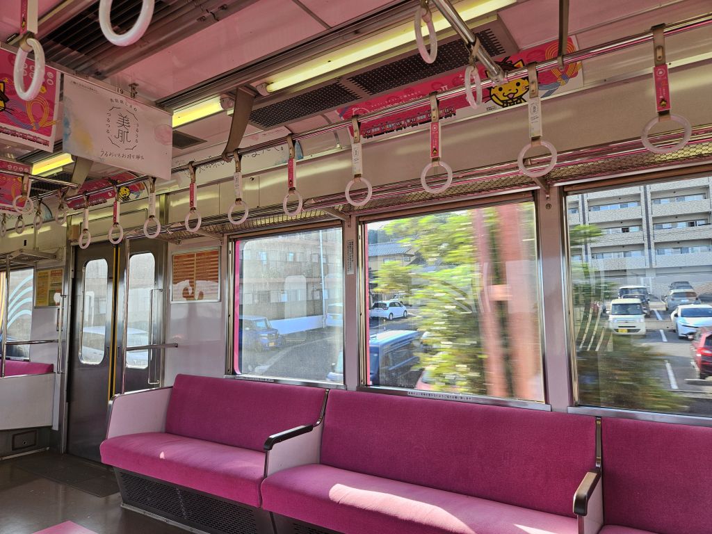 ばたでん車窓・松江しんじ湖温泉駅付近