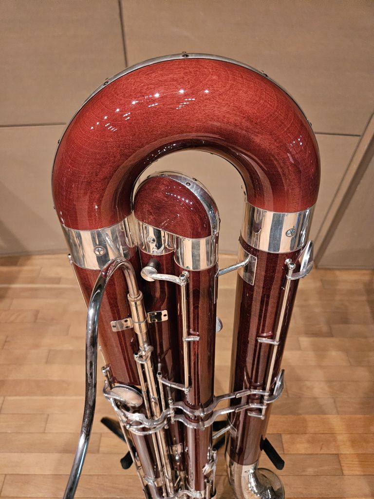 コントラファゴットの金属磨きをした