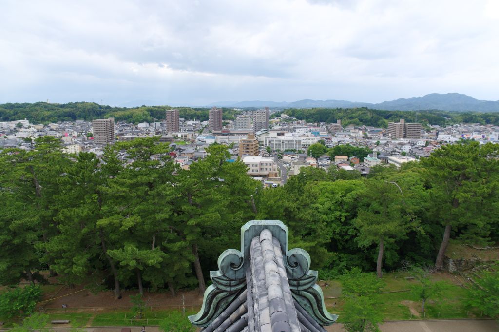 松江城・西側の眺望