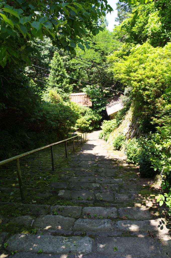 月山富田城・巖倉寺下の階段