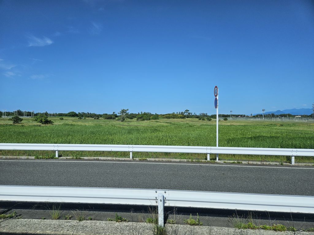 JR境線・米子空港付近のカーブ