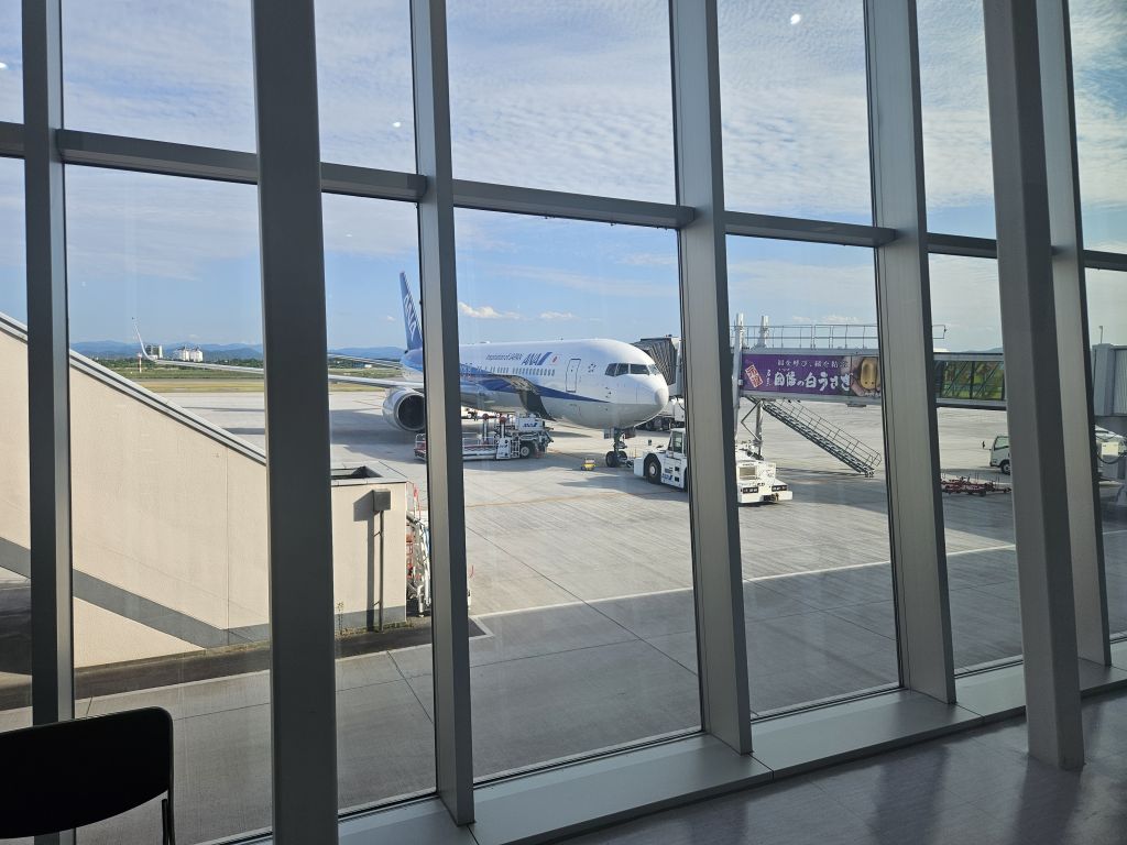 米子空港・これから乗る飛行機