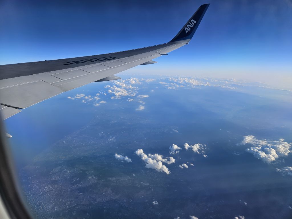 飛行機からの景色・三重県上空