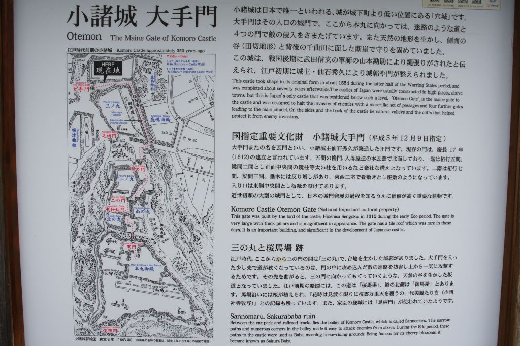 小諸城(懐古園)・大手門の解説