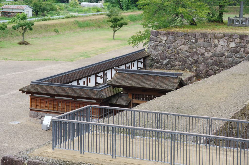 松代城・北不明門を上から