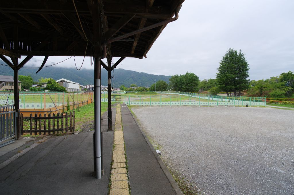 旧松代駅・ホームの端