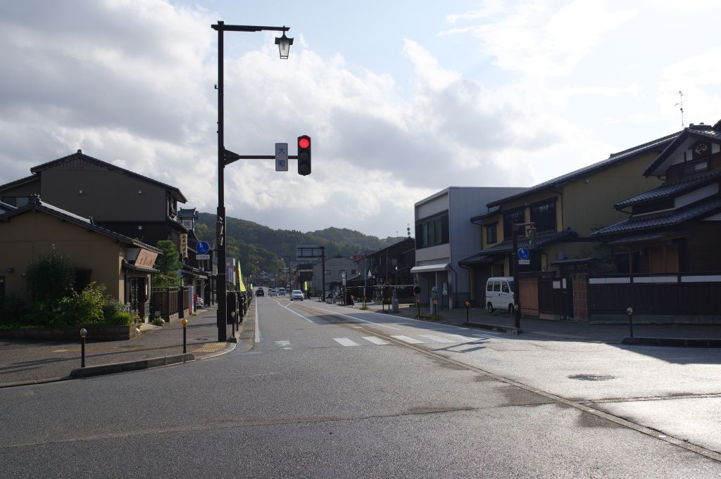 越後村上町屋通り・大町交差点