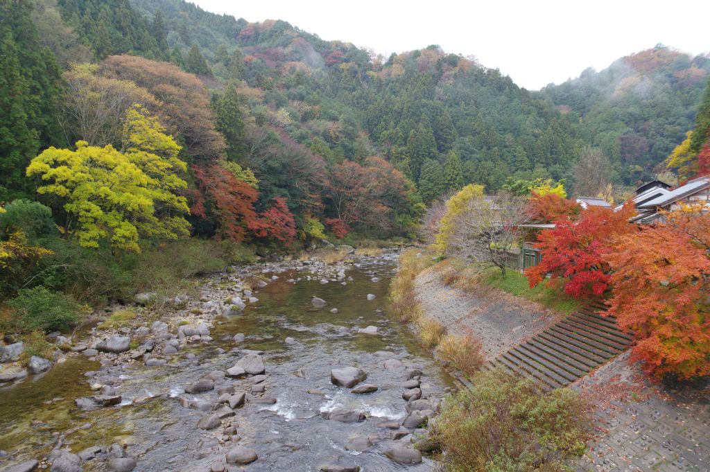 香嵐渓・薫楓橋から下流側