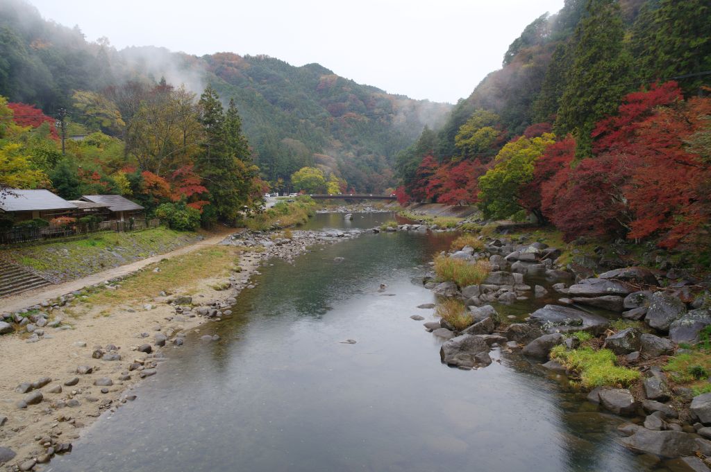 香嵐渓・香嵐橋から下流側