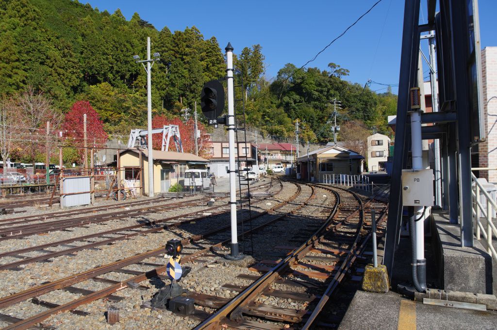 千頭駅・井川線の線路の先