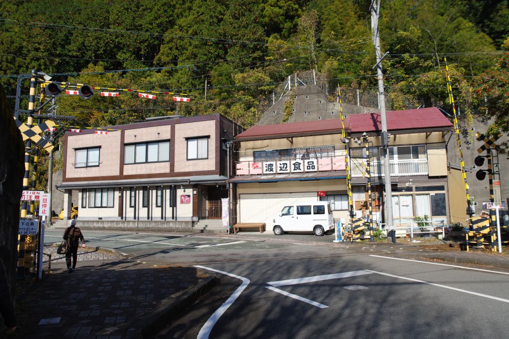千頭駅・踏切
