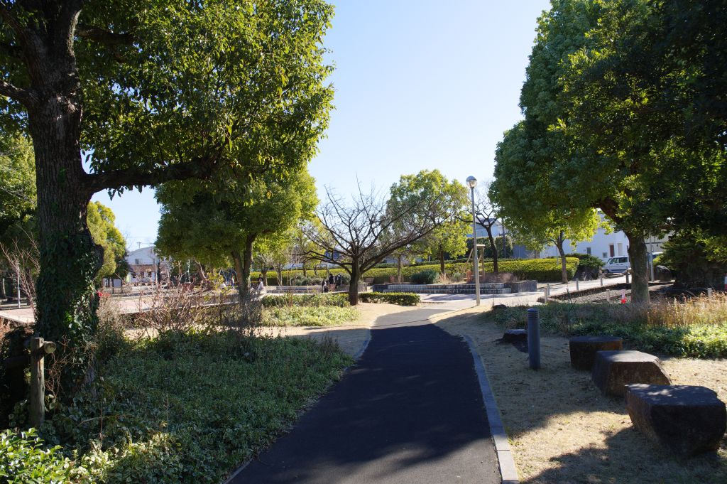 深谷城址公園・西側の散策路