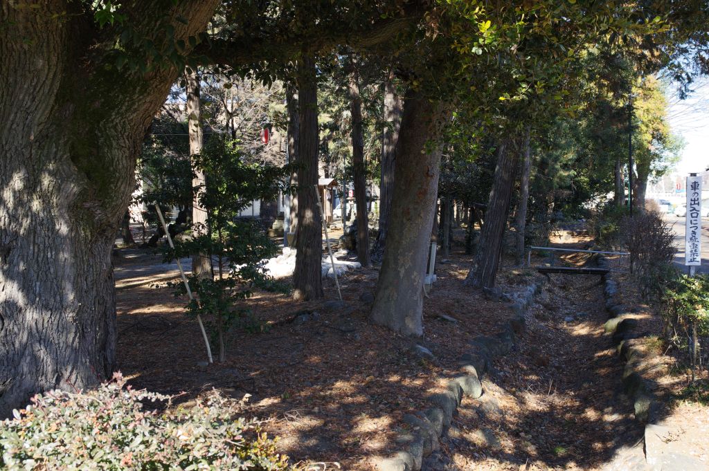 深谷城址・冨士浅間神社・横の外濠跡