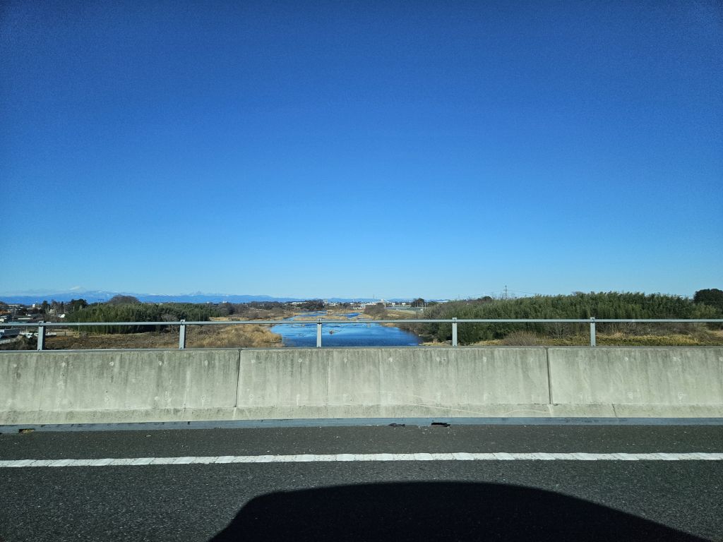 とんかつみつみね・道中の綺麗な空